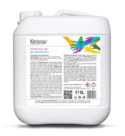 Poza cu GEL DEZINFECTANT MAINI 5L KLINTENSIV