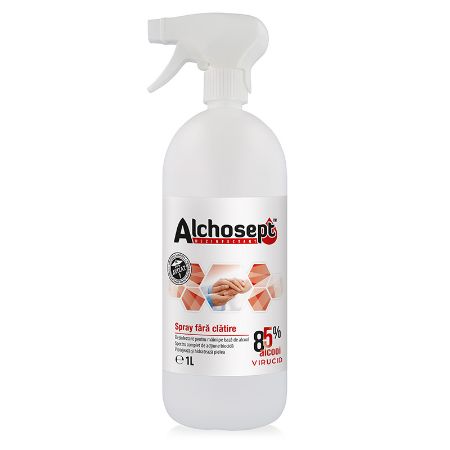 Poza cu DEZINFECTANT MAINI 250ML CU PULVERIZATOR KLINTENSIV ALCHOSEPT (85% ALCOOL)