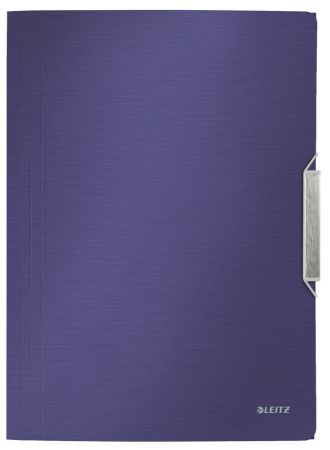 Poza cu MAPA PLASTIC CU ELASTIC ALBASTRU-VIOLET SATIN STYLE LEITZ