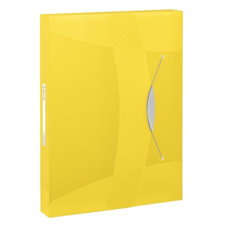 Poza cu MAPA PLASTIC CU ELASTIC GALBENA JUMBO VIVIDA ESSELTE