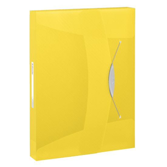 Poza cu MAPA PLASTIC CU ELASTIC GALBENA JUMBO VIVIDA ESSELTE