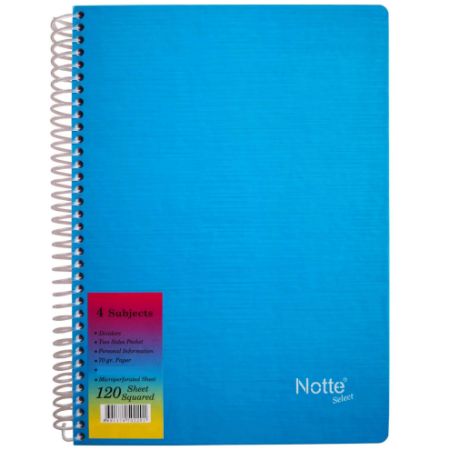 Poza cu CAIET SPIRA C5 120 FILE DICTANDO 4 SUBIECTE COPERTA CARTONATA NOTTE