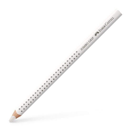 Poza cu CREION COLORAT JUMBO GRIP ALB FABER-CASTELL