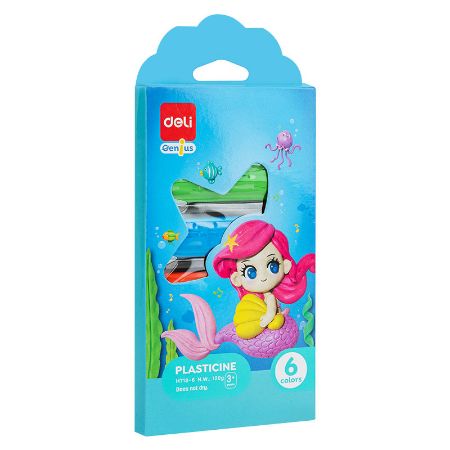 Poza cu PLASTILINA 6 CULORI 120G CUTIE CARTON DELI