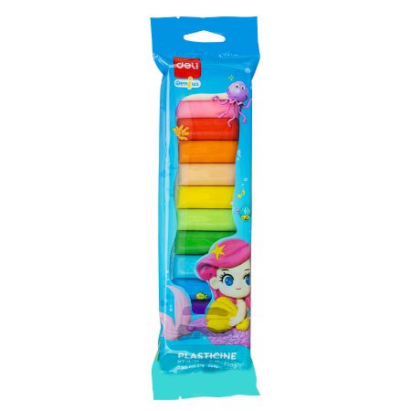 Poza cu PLASTILINA 12 CULORI 200G POLYBAG DELI