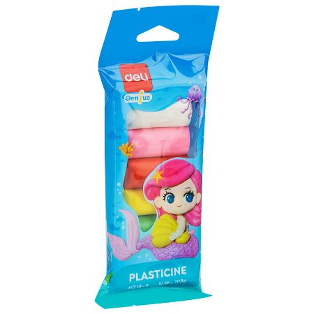 Poza cu PLASTILINA 6 CULORI 108G POLYBAG DELI