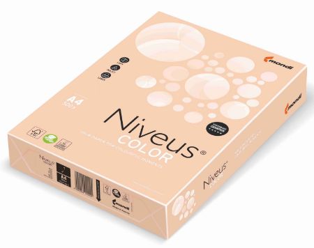 Poza cu CARTON COPIATOR A4 SALMON PAL 160G 250/TOP SA24 NIVEUS