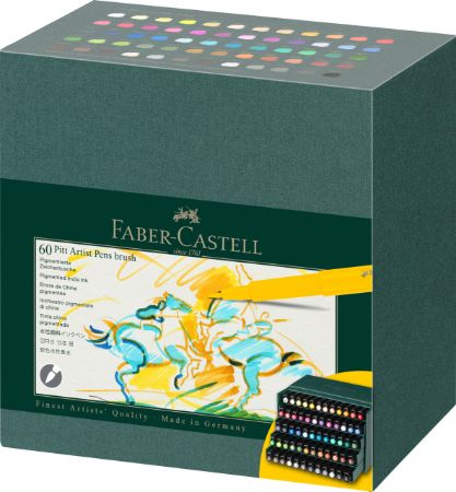 Poza cu PITT ARTIST PEN CUTIE STUDIO 60 BUC 2024 FABER-CASTELL
