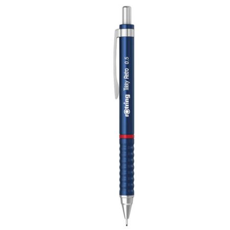 Poza cu CREION MECANIC 0.5MM TIKKY 3 ALBASTRU RETRO ROTRING