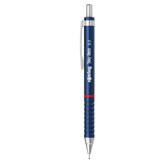 Poza cu CREION MECANIC 0.5MM TIKKY 3 ALBASTRU RETRO ROTRING