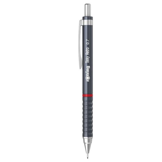 Poza cu CREION MECANIC 0.7MM TIKKY 3 GRI RETRO ROTRING