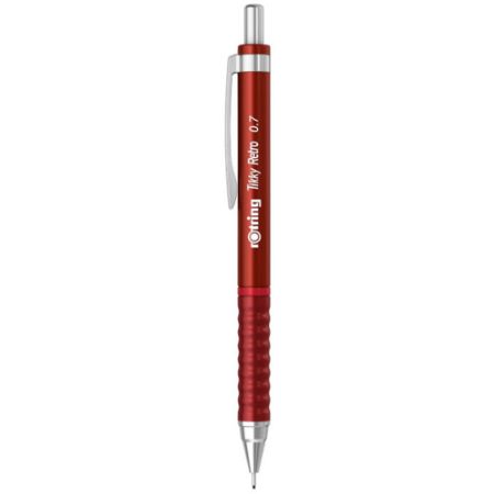 Poza cu CREION MECANIC 0.7MM TIKKY 3 ROSU RETRO ROTRING