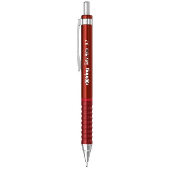 Poza cu CREION MECANIC 0.7MM TIKKY 3 ROSU RETRO ROTRING