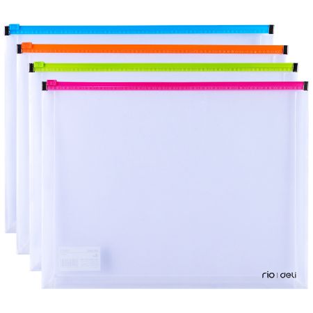Poza cu MAPA PROTECTIE ZIP A4 CU BURDUF DELI