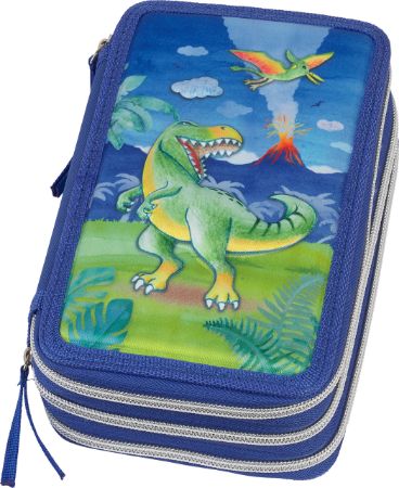 Poza cu PENAR ECHIPAT 44 PIESE 3 FERMOARE DINOZAUR FABER-CASTELL