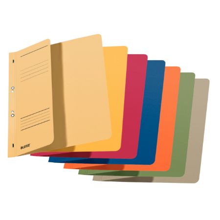 Poza cu SET 5 BUCATI DOSAR CARTON CAPSE 1/2 DIVERSE CULORI LEITZ