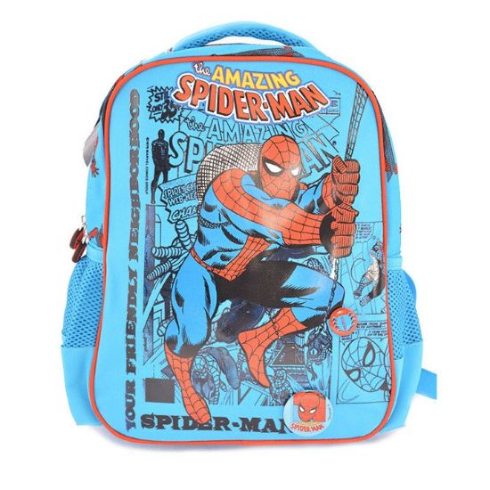 Poza cu GHIOZDAN GRADINITA SPIDERMAN COMICS ALBASTRU DESCHIS PIGNA
