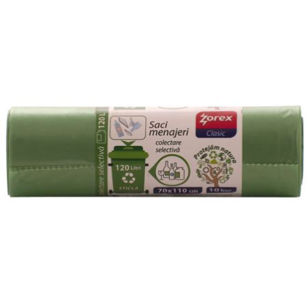 Poza cu SACI MENAJERI 120L 10/SET VERZI