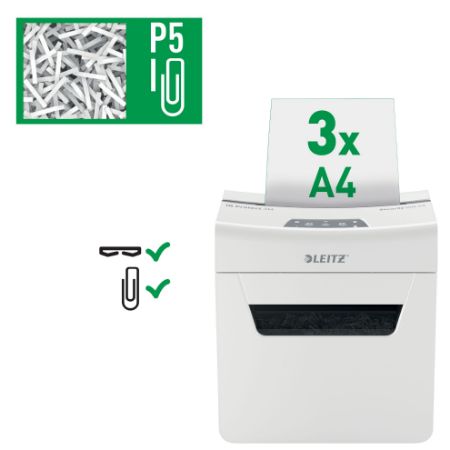 Poza cu DISTRUGATOR DOC IQ PROTECT 3M MICRO-CUT 3 COLI P5 LEITZ