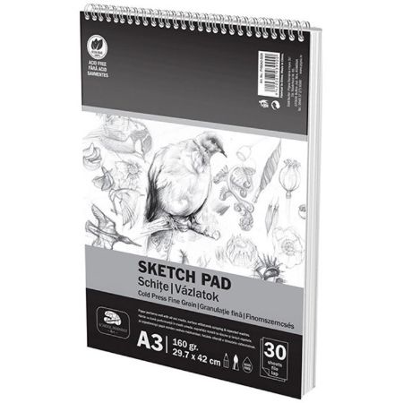 Poza cu BLOC DESEN SPIRA A3 SCHITE 160G 30 FILE PIGNA