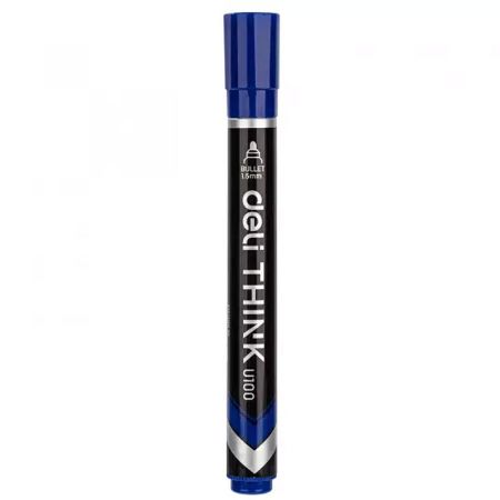 Poza cu MARKER PERMANENT ALBASTRU VARF ROTUND 1.5MM DELI