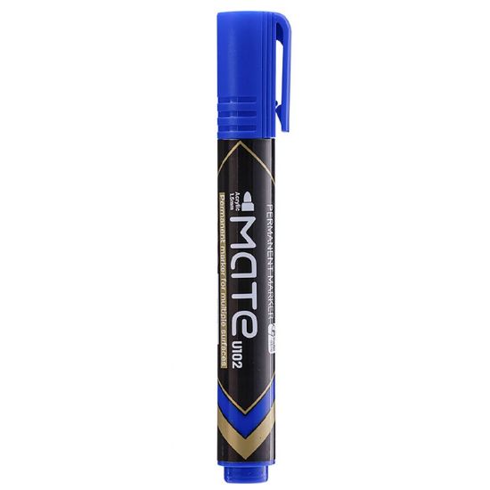 Poza cu MARKER PERMANENT ALBASTRU VARF ROTUND 1.5MM MATE DELI