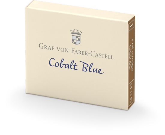 Poza cu CARTUSE CERNEALA MICI ALBASTRE 6 BUC/CUTIE GRAF VON FABER-CASTEL