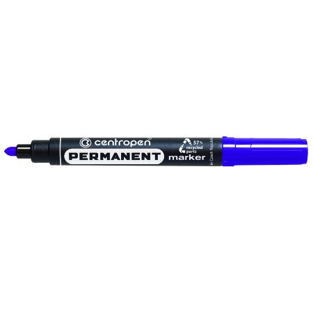 Poza cu MARKER PERMANENT ALBASTRU VARF ROTUND 2.5MM 8566 CENTROPEN