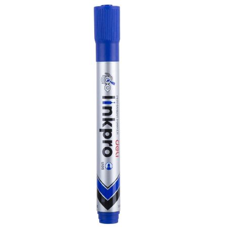 Poza cu MARKER PERMANENT ALBASTRU VARF ROTUND 2MM REINCARCABIL DELI