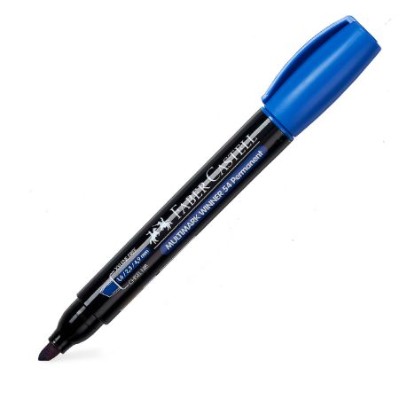 Poza cu MARKER PERMANENT ALBASTRU VARF TESIT MULTIMARK WINNER 54 FABER-CASTELL