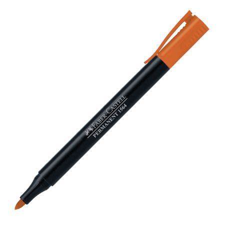 Poza cu MARKER PERMANENT PORTOCALIU SLIM 1564 FABER-CASTELL