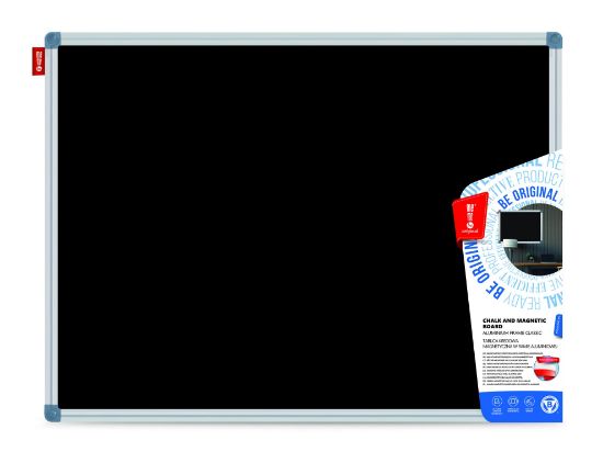 Poza cu TABLA CRETA NEAGRA MAGNETICA 120*240 CM RAMA ALUMINIU MEMO BE