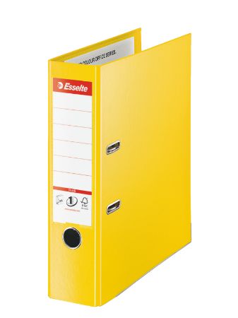 Poza cu BIBLIORAFT PLASTIFIAT INT-EXT 8CM GALBEN JUMBO PLUS ESSELTE