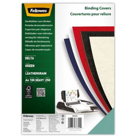 Poza cu COPERTI CARTON A4 VERDE 100/TOP FELLOWES