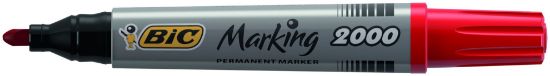 Poza cu MARKER PERMANENT ROSU VARF ROTUND 2000 BIC