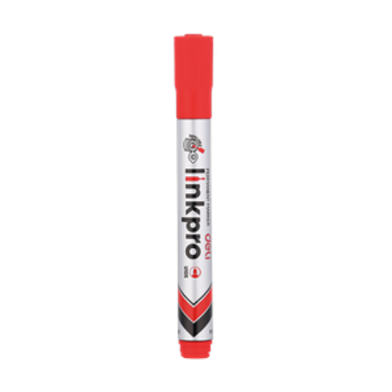 Poza cu MARKER PERMANENT ROSU VARF ROTUND 2MM REINCARCABIL DELI