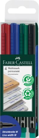 Poza cu MARKER PERMANENT SET 4 M MULTIMARK FABER-CASTELL