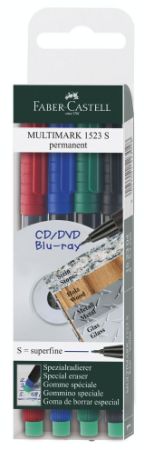 Poza cu MARKER PERMANENT SET 4 S MULTIMARK FABER-CASTELL