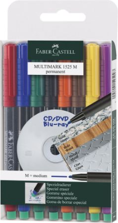 Poza cu MARKER PERMANENT SET 8 M MULTIMARK FABER-CASTELL