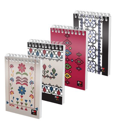 Poza cu BLOC NOTES SPIRA A6 80 FILE DICTANDO ETHNO DIVERSE MODELE PIGNA