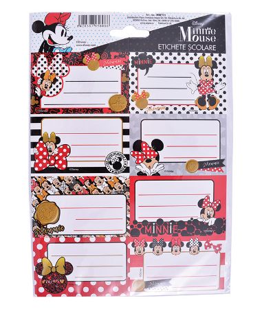 Poza cu ETICHETE SCOLARE 40/SET MINNIE PIGNA