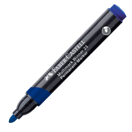 Poza cu MARKER PERMANENT ALBASTRU VARF ROTUND MULTIMARK WINNER 23 FABER-CASTELL