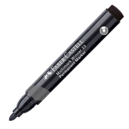 Poza cu MARKER PERMANENT NEGRU VARF ROTUND MULTIMARK WINNER 23 FABER-CASTELL