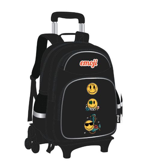 Poza cu GHIOZDAN TROLLER GIMNAZIU EMOJI NEGRU PIGNA