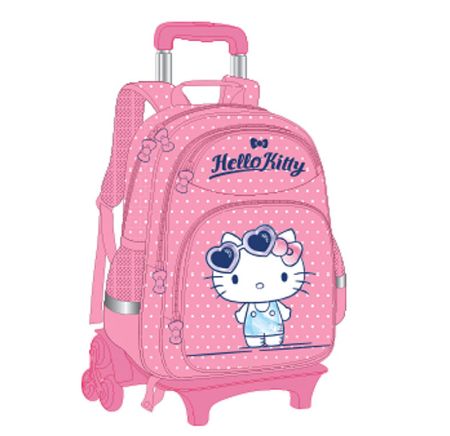 Poza cu GHIOZDAN TROLLER CLASELE I-IV HELLO KITTY ROZ DOTS PIGNA