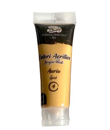 Poza cu CULORI ACRILICE 75ML AURIU PREMIUM SF ART PIGNA