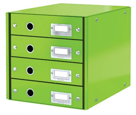 Poza cu CABINET 4 SERTARE VERDE CLICK&STORE LEITZ
