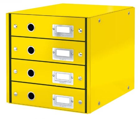 Poza cu CABINET 4 SERTARE GALBEN CLICK&STORE LEITZ