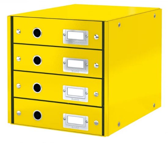 Poza cu CABINET 4 SERTARE GALBEN CLICK&STORE LEITZ