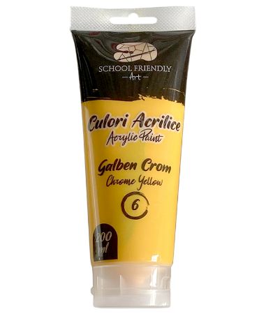 Poza cu CULORI ACRILICE 200ML GALBEN CROM PREMIUM SF ART PIGNA